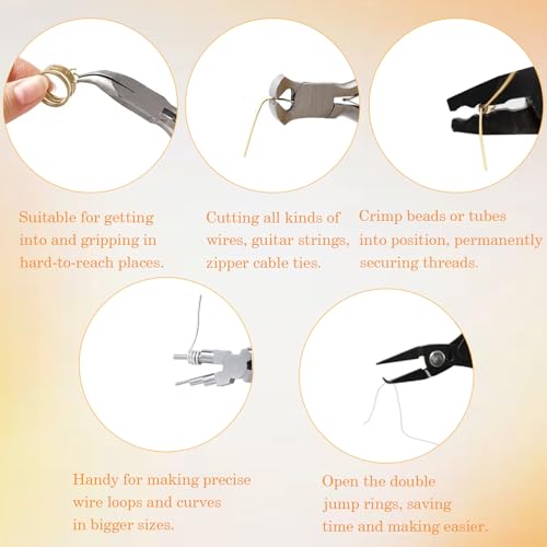 10 Pack Jewelry Pliers Set (10 Count)
