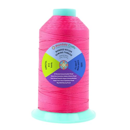 Size 346 210D T350 Hot Pink Bonded Nylon Thread