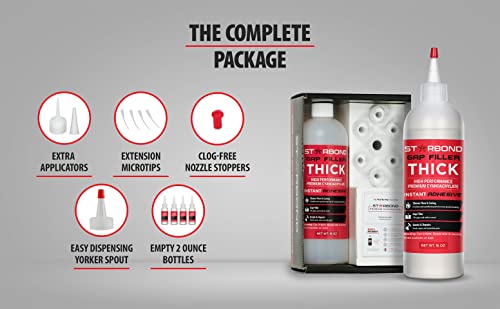 Thick CA Glue Complete Refill Kit (16 Ounce)