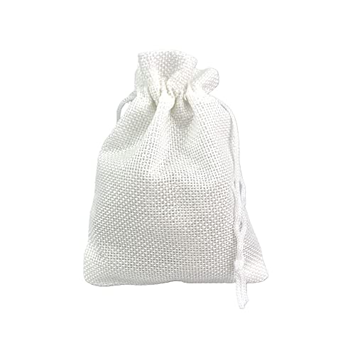 Pack of 25 Burlap Gift Bags with Drawstring Linen Jewelry Pouches Wedding Hessian Jute Bags for Birthday and Treat Pouches Party Wedding Favors Gift