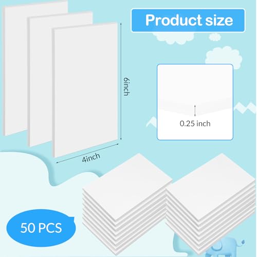 50 Pack Rubber Carving Blocks 4 x 6 Inch (50 Count)