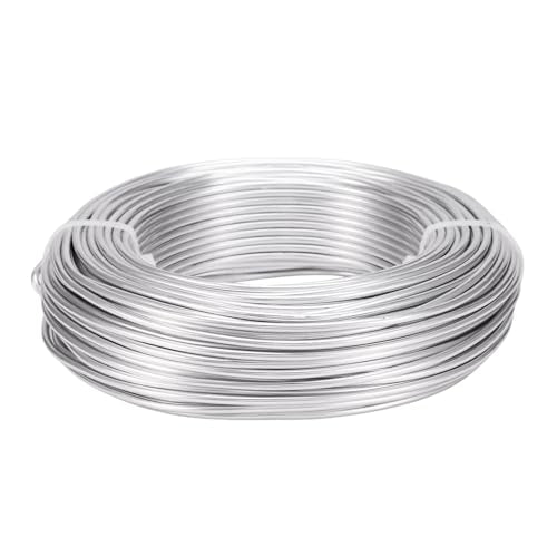 114 Feet 10 Gauge Aluminum Wire Silver Bendable Metal Craft Wire for Beading Jewelry Craft Making