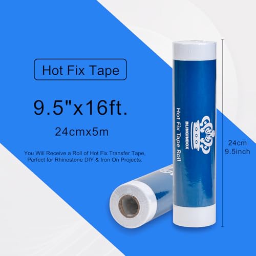 Hot Fix Tape Hotfix Rhinestone Templates Sheets 16ft. x 9.5in. (152 sq ft sq ft)