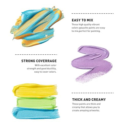 Metallic Jelly Gouache Paint Set