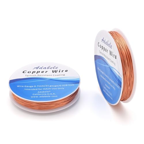 164 Feet Tarnish Resistant Jewelry Copper Wire 0.7mm