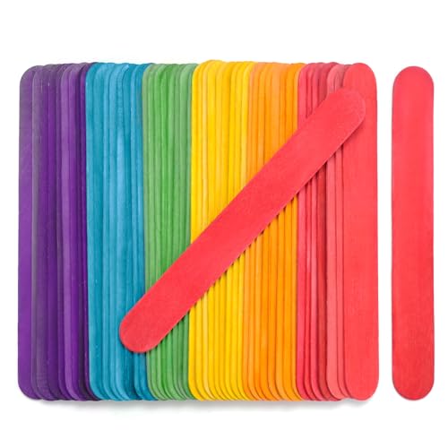 60 Pcs Jumbo Popsicle Sticks (60 Count)