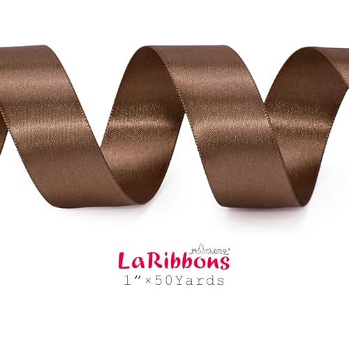 Brown Satin Ribbon 1 inch x 50 Yards