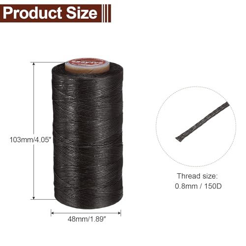 Flat Leather Sewing Waxed Thread