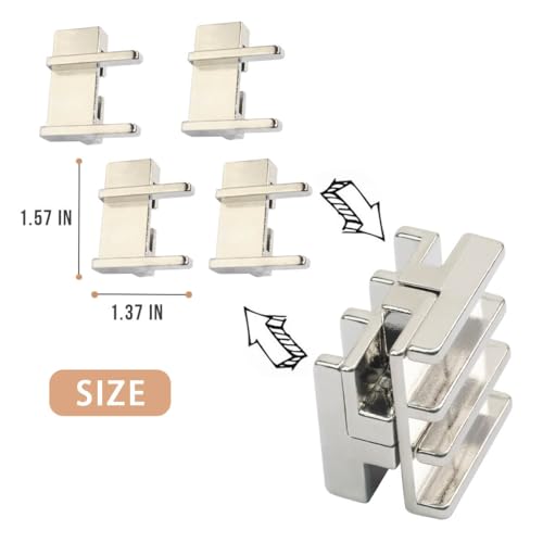 3PCS Fun Metal Brain Teaser Puzzle Games (3 Count)
