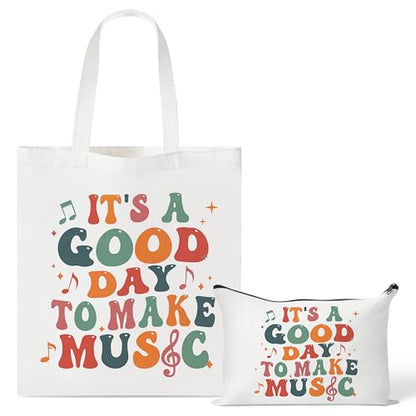 Colorful Music Canvas Bag