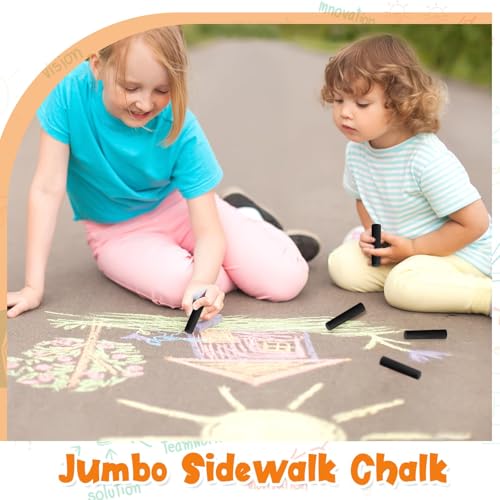 20 Pcs Sidewalk Chalks for Kids Non Toxic Jumbo Chalk for Party Gift Outdoor Art Classroom Play Painting (20 Count)