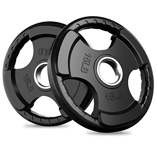 Olympic Rubber Grip Weight Plates (2 Count)