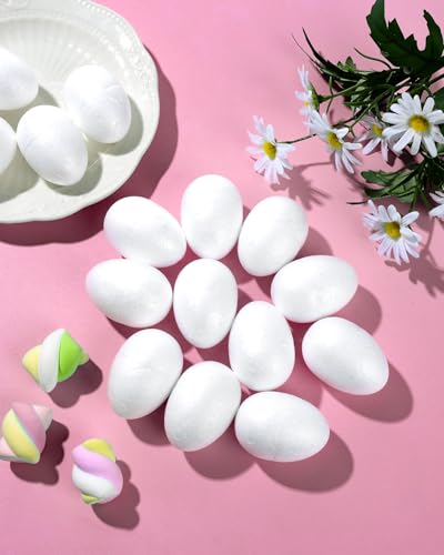 80 Pieces Fondant Flower Forming Holders Oval Foam Flower Modeling Support Sugar Fondant Flowers Making Accessories for DIY Sugarcraft Baking Art (80 Count)