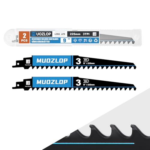 2Pack 9inch 3TPI High Reciprocating Saw Blades