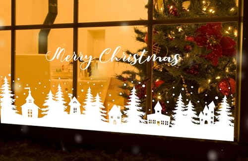 Christmas Stencils for Windows Large Christmas Stencils for Crafts Reusable (4 Count)
