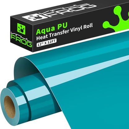 Teal Heat Transfer Vinyl Roll 12" x12ft Matte HTV Vinyl