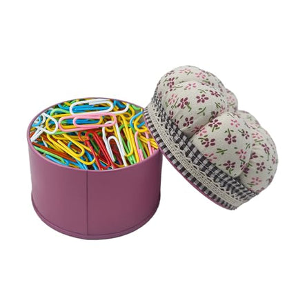 Pumpkin Shaped Pin Cushion with Storage Box
