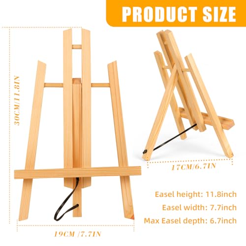 10 Pack 11.8" Wooden Easel