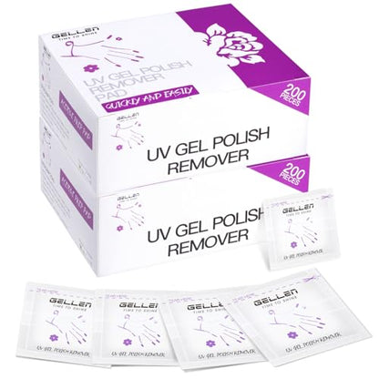 Acetone Gel Polish Remover Pads (400 Count)