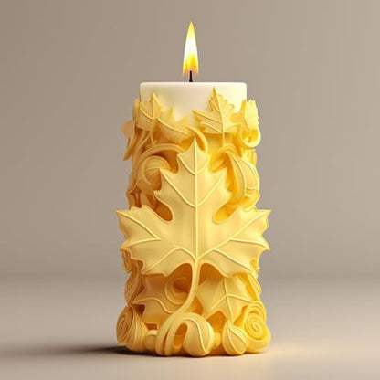 Maple Leaf Embossed Candle Molds