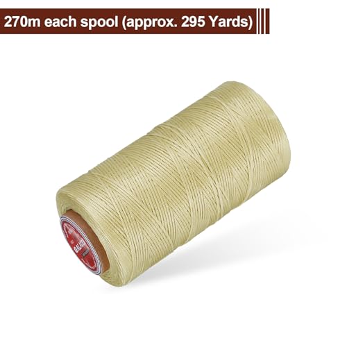 Flat Leather Sewing Waxed Thread