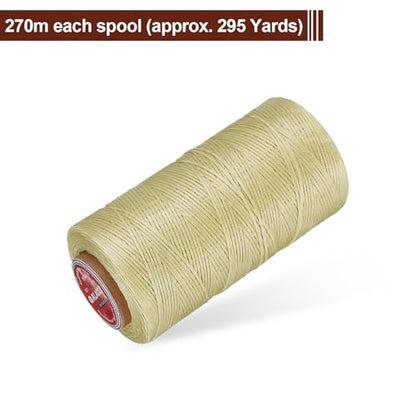Flat Leather Sewing Waxed Thread