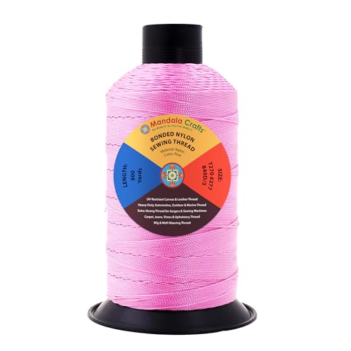 Size 277 840D T270 Pink Bonded Nylon Thread