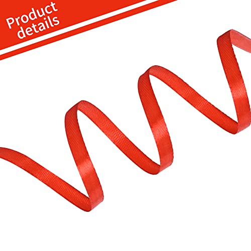 100 Yards 1 4 Inch Red Satin Ribbon Thin Gift Wrapping Ribbon (300 Foot)