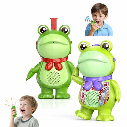 Kids Walkie Talkies Rechargeable Frog Toys Gift for Ages 3