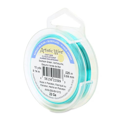22 Gauge Silver Plated Tarnish Resistant Colored Copper Craft Wire