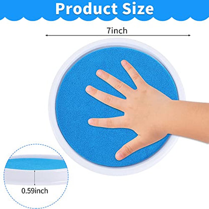 8 Colors Rainbow Washable Large Ink Pads for Rubber Stamps Kids