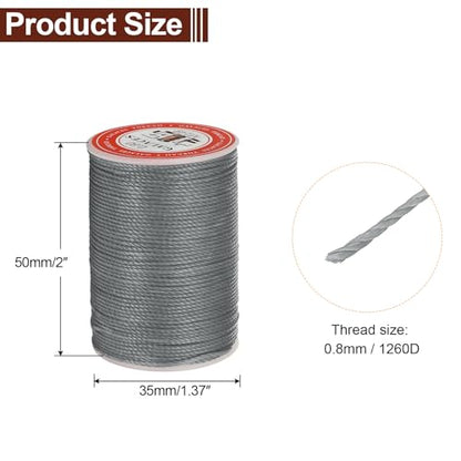 Leather Sewing Waxed Thread 0.8mm 60Yards