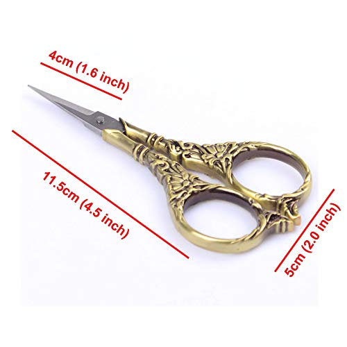 Vintage European Style Scissors Stainless Steel for Cross Stitch