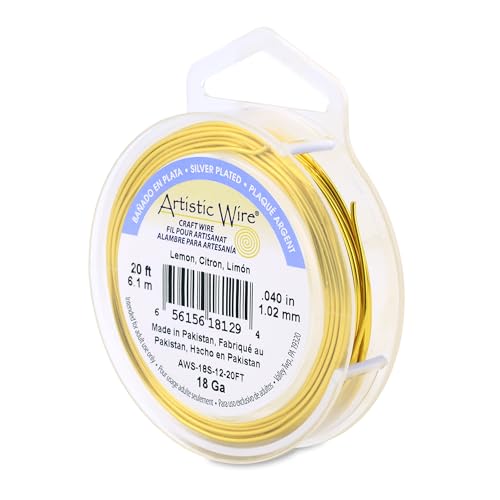 18 Gauge Silver Plated Tarnish Resistant Colored Copper Craft Wire