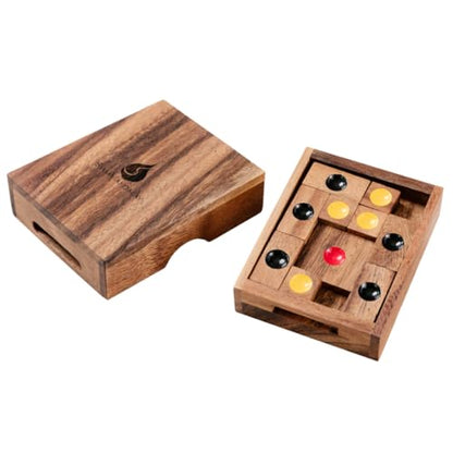 Setting Sun STEM Sliding Block Puzzle AKA Huarong Dao or Klotski from SiamMandalay with SM Gift Box