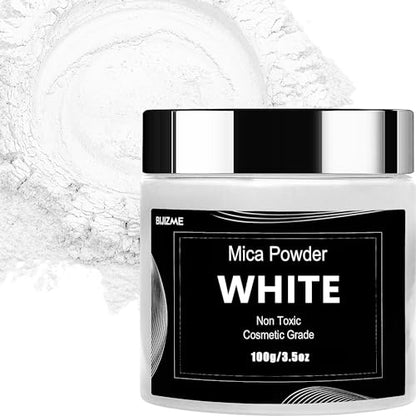White Mica Powder Pigment (3.53 Ounce)