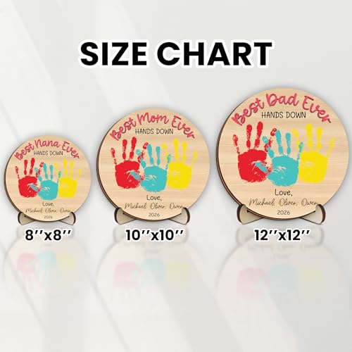 Personalized Hands Down Best Grandma Ever Handprint Kit with Non
