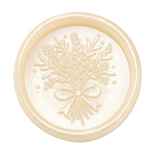 15Pcs Ivory White Glue Gun Sealing Wax Sticks for Wax Seal Stamp (15 Count)