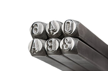 Letter and Number Stamp Set 36pcs 40Cr Alloy Steel Metal Stamp Number & Letter Punch Set in a Wooden case