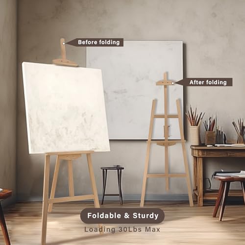 Adjustable Pine Wooden Painting Easel