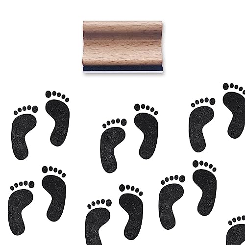 Footprint Rubber Stamp