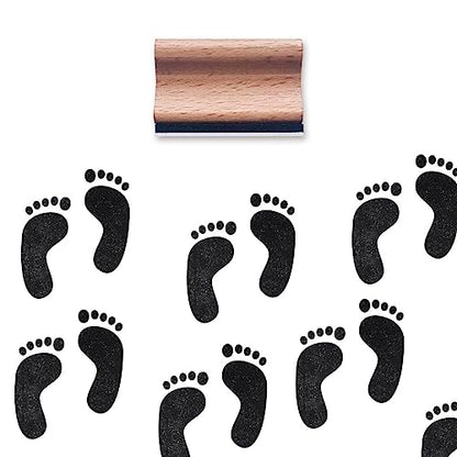 Footprint Rubber Stamp