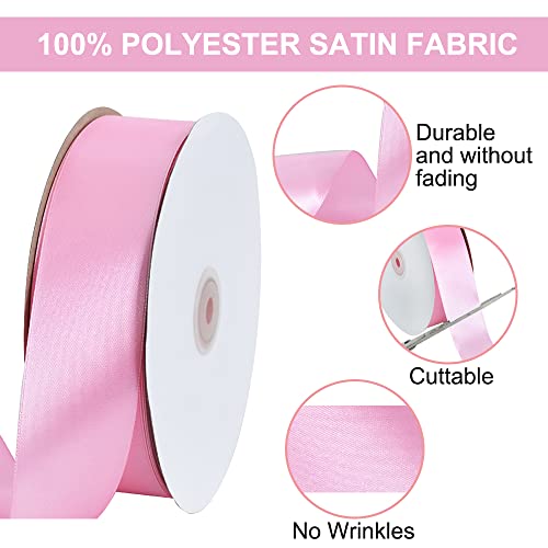 100 Yard Pink Satin Ribbon 1 (300 Foot)