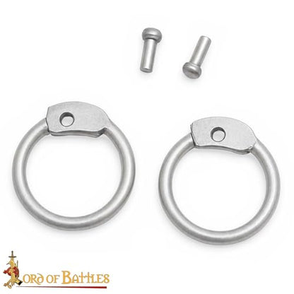 Aluminum Chainmail Rings 10 mm 16 Gauge Round Riveted