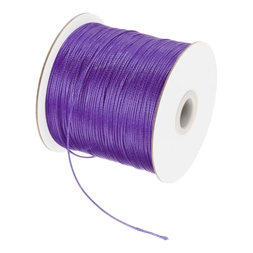 Waxed Polyester Cord 0.5mm 175 Yard Purple for Bracelet Making