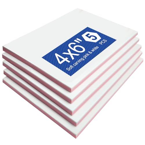 5 Pack 4x6 Rubber Carving Block