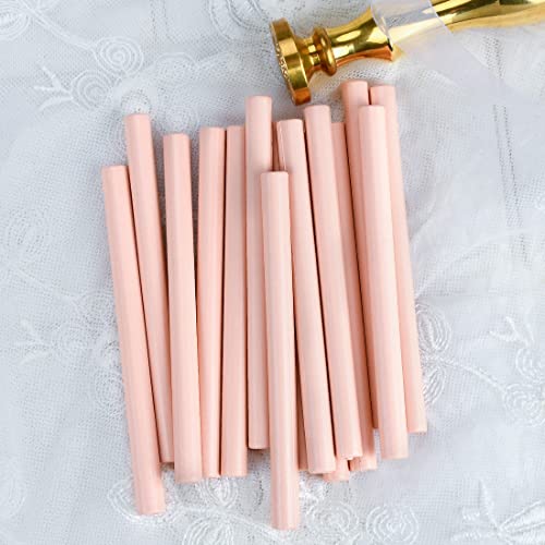 16 PCS Dirty Pink Glue Gun Sealing Wax Sticks for Mini Glue Gun (16 Count)