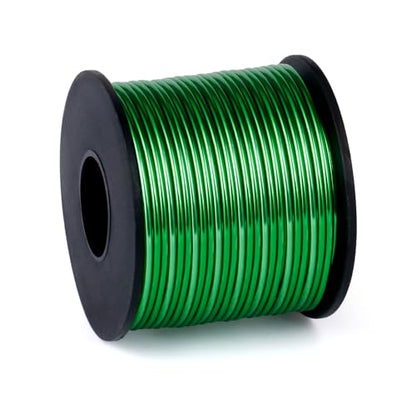 95FT 14 Gauge Bendable Green Aluminum Craft Wire for Jewelry Making Craft (95 Foot)