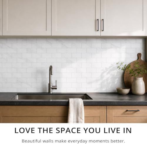 100 Pieces Peel and Stick Backsplash for Kitchen (12.5 Sq Ft)