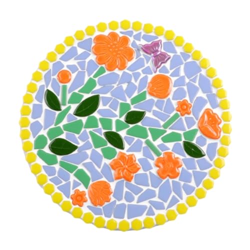 500g 1.1lb Random Color Irregular Ceramics Mosaic Tiles (16 Ounce)